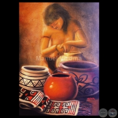 ARTESANÍA INDÍGENA - Óleos de MANUEL VIEDMA